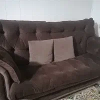 مبل 7نفره قهوه ای رنگ