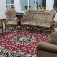 مبلمان ۹ نفره|مبلمان خانگی و میز عسلی|لنجان, |دیوار