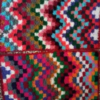 دو عدد فرشینه ست دست بافت