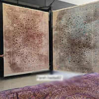 فرش ۱۲۰۰شانه ابریشمی نما در بازار فرش ایران|فرش|کاشان, شهید زجاجی|دیوار