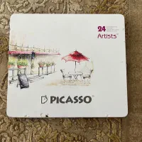 مداد رنگی و پرگار