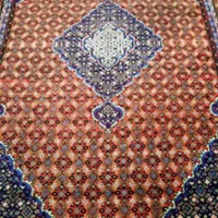 دوجفت فرش خوشرنگ طرح ماهی اردبیل