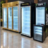 یخچال تک در ایستاده ویترینی کوکا هایپ عرض 70و80