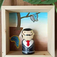 کاراکتر چوبی مینیمال/دستساز|مجسمه، تندیس، ماکت|کرج, عظیمیه|دیوار