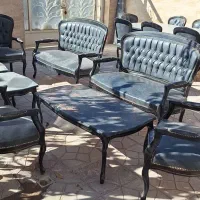 مبل کلاسیک ۸نفره همراه میز غذاخوری ۸نفره