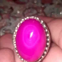 انگشتر یاقوت صورتی چشمدار نایاب