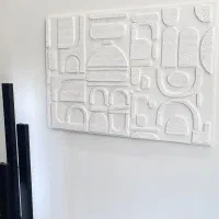 تابلو دکوراتیو نقاشی برجسته پینترستی تکسچر