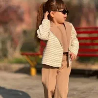 ست کتشلوار ۳ تکه دخترانه