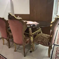 نهار خوری 6نفره استیل در حد نو