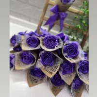 انواع گل روبانی تک شاخه و باکس