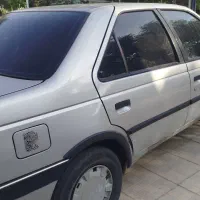 پژو 405 نقره ای متالیک مدل 90دوگانه شرکتی|خودرو سواری و وانت|برخوار, |دیوار