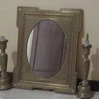 آیینه و شمعدان خاتم کاری