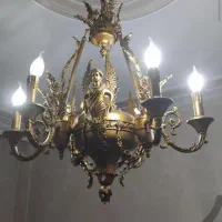 لوستر ۶ شعله برنز فرشته کلوپاترا