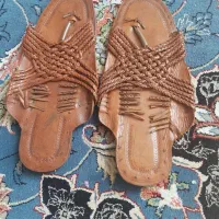 دمپایی چرمی شماره ۴۰خارجی روفرشی