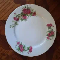 چینی گل سرخی پلوخوری یاماتسو و فنجون چایی