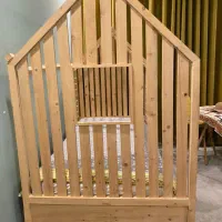 تخت خواب تمام چوب