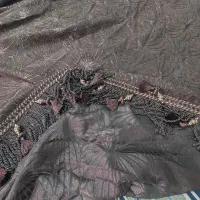 یالان پرده مخمل طلا کوب پر چین کاملا نو|پرده، رانر، رومیزی|اصفهان, جلفا|دیوار