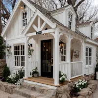 کلبه های چوبی ویلای سوئیسی کانادایی اسکاتلندی