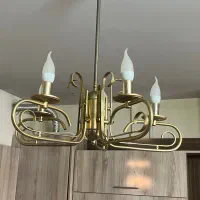 لوستر فلزی آب طلایی