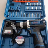 دریل شارژی پی ای پی ۱۲ولت جفت باتری با لوازم