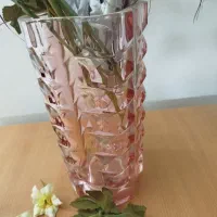 گلدان کریستال   همراه گل