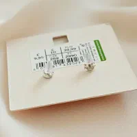 گوشواره نقره نگین سواروسکی مدل سفید|بدلیجات|شیراز, شاهچراغ|دیوار