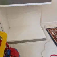 شلف ۴طبقه ام دی اف محکم خیلی کاربردی درحد و سالم|کتابخانه، شلف، قفسه‌های دیواری|تهران, نبی اکرم|دیوار