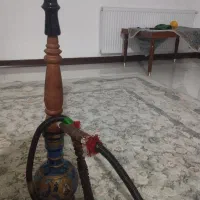 قلیون با چوب سرخدار