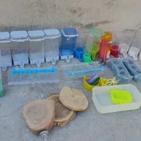 لوازم پرنده.دانخوری.آبخوری.نشیمنگاه