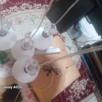 یه عدد لوستر چهار هوباب بسیار زیبا وتمیز|لوستر و چراغ آویز|قرچک, محمد آباد|دیوار