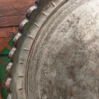 سینی مسی کنگره ای قدیمی قطر ۵۵ سانت|کلکسیون اشیاء عتیقه|تهران, جیحون|دیوار