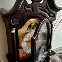 ساعت آنتیک لاکچری تمام چوبی پاندول سالم