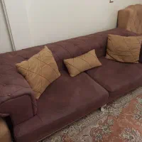 فروش مبل ۵ نفره چستر و یک تختخواب شو تک نفره|مبلمان خانگی و میز عسلی|تهران, چهارصد دستگاه|دیوار