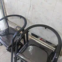 دو عدد صندلی انتظار فلزی