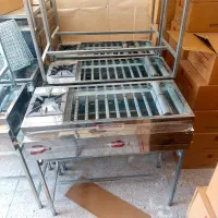 کباب پز کبابی چدن استیل کبابپز ، هود