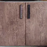 کابینت فلزی ۶متر و درب چوبی ۵عدد