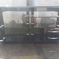 میز تلویزیون شیشه ای مشکی