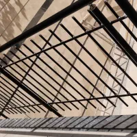 نرده استیل شیشه سکوریت حفاظ استیل