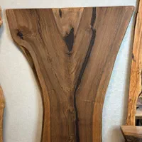 میز نهارخوری شش نفره روستیک چوب گردو