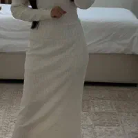 پیراهن. بافت ترک تک رنگ کرم