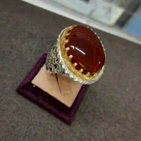 انگشتر یمنی درشت رکاب دستساز و زیبا