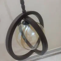 چراغ آویز چوبین سان