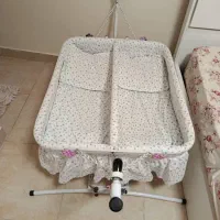 گهواره دوقلو تاشو فلزی درحدنو
