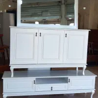 آینه کنسول میزتلویزیون ست کامل|بوفه، ویترین، کنسول|کرج, پیشاهنگی|دیوار