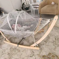 گهواره چوبی یراقدار3حالته سایزبزرگ مستقیم ازتولیدی