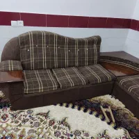 مبل ال قهوه ای|مبلمان خانگی و میز عسلی|سیرجان, |دیوار