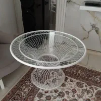 میز فرفوژه سفید رنگ سالم و آکبند|میز و صندلی غذاخوری|اندیشه, اندیشه فاز ۳|دیوار