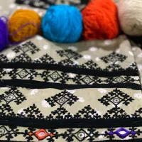 لباس سیاه دوچ با صت روسری