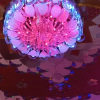 لوستر کریستالی موزیکال|لوستر و چراغ آویز|زرقان, |دیوار