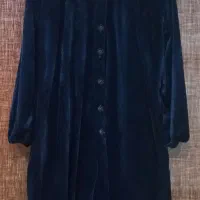 پیراهن مخمل سرمه‌ای